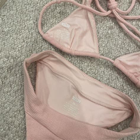 Jacks Salon Honey Bikini Size Xs Bottoms S Top Pink Depop