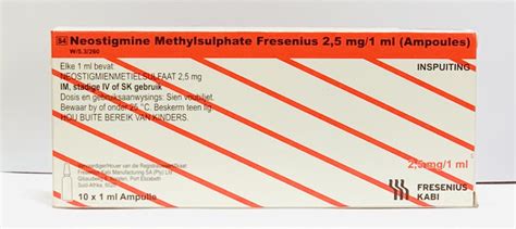 Neostigmine Methylsulphate Mg Ml Injection Hills Pharmaceuticals Ltd