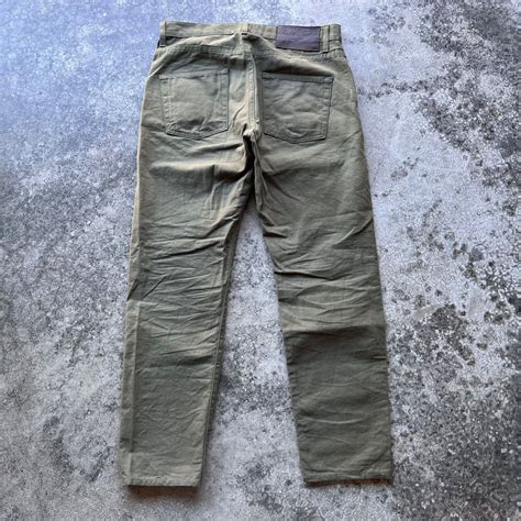 Naked Famous Easy Guy Selvedge Army Green Denim Jea Gem