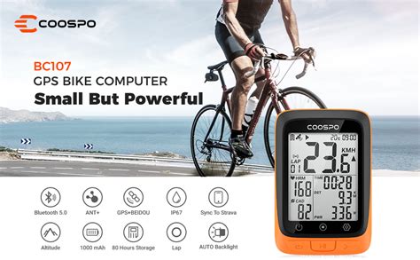 Coospo Ciclocomputer Senza Fili Contachilometri Bici Gps Wireless Ant