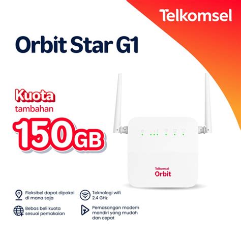 Jual Telkomsel Orbit Star G1 Modem Wifi 4G High Speed Bonus Data