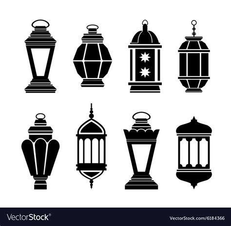 Ramadan Arabic Lanterns Royalty Free Vector Image