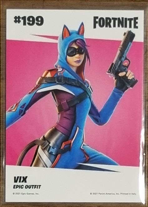 Panini Fortnite Series 3 2021 Vix Epic 199 Holofoil Holo Mint Italie