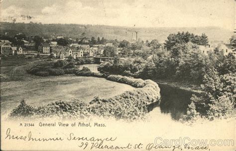 General View of Athol Massachusetts Postcard