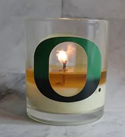 Ncaa Oregon Ducks Thermoh Logo Color Changing Premium Candle Holder