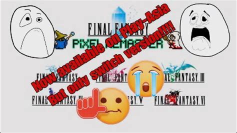 Play Asia Has Cancelled My Final Fantasy Pixel Remastered Playstation