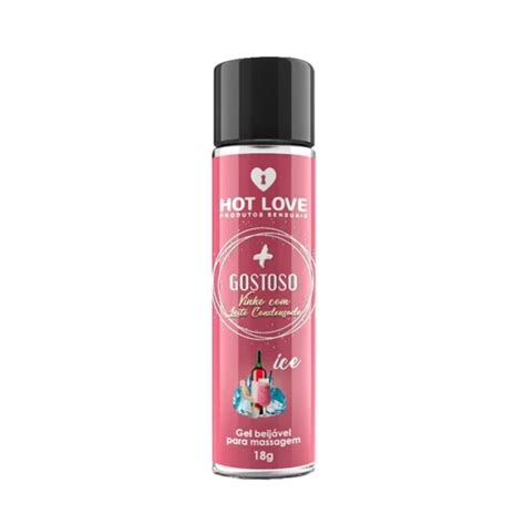 Gel Beijável Mais Gostoso Sabores Ice15 ML Hot Love