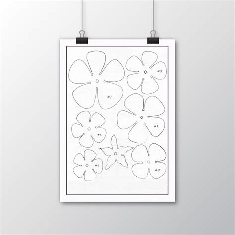 Metal Rose Template Diy Sheet Metal Instant Download Printable Etsy