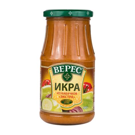 Кабачковая икра Верес - рейтинг 3,95 по отзывам экспертов ☑ Экспертиза ...