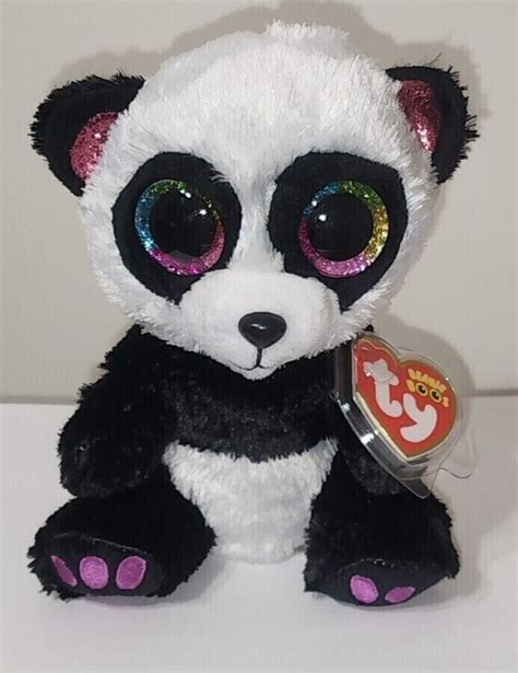 Ty Beanie Boos Paris Panda Bear No Horn 6 New Mwmts Plush Stuffed