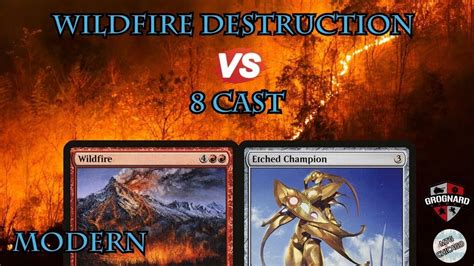 Wildfire Destruction Vs Cast Mtg Modern Youtube