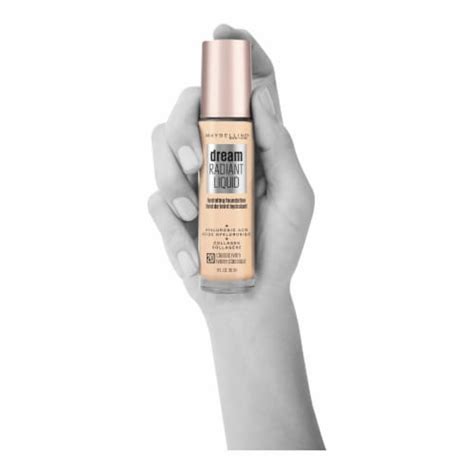 Maybelline Dream Radiant Liquid Foundation Medium Coverage Hydrating 20 Classic Ivory 10 Fl Oz