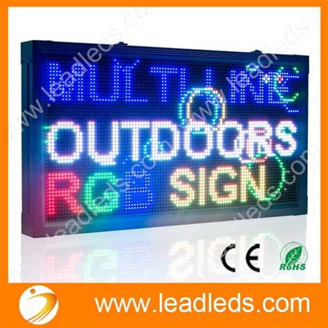 Custom Sign Outdoor Led Signs RGB Full Color P10 Custom Multi Line