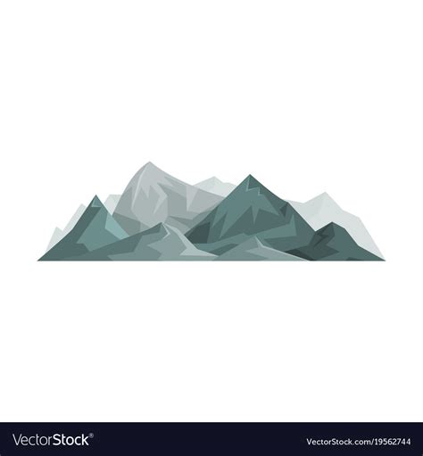 Abstract Mountains Outdoor Design Element Nature Vector Image