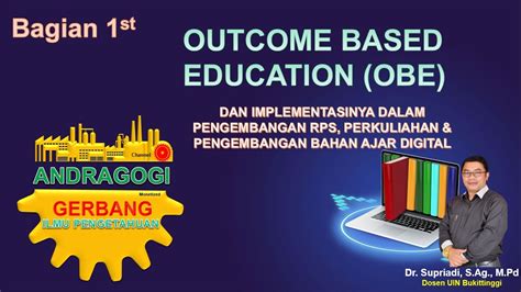 Outcome Based Education Obe Konsep Dan Praktek Pembuatan Rps Bagian 1 Youtube