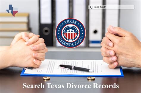 Find Free Texas Divorce Records And Dissolutions