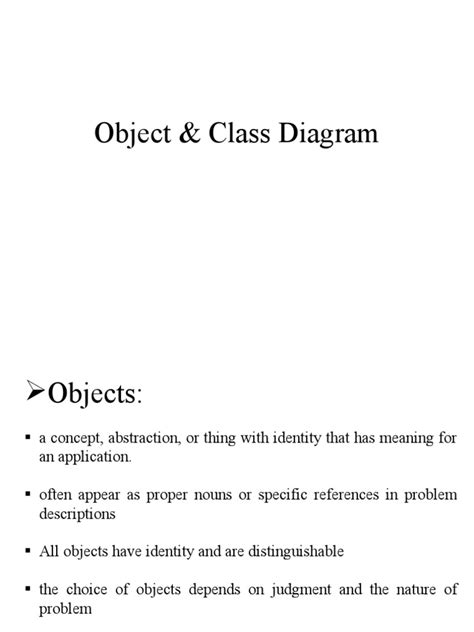 Object And Class Diagram Pdf Conceptual Model Class Computer Programming