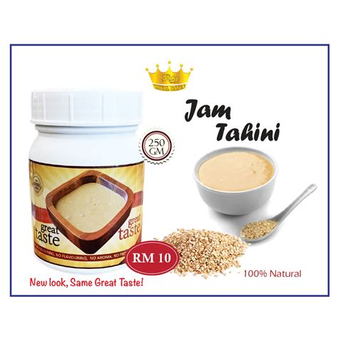 Tahini Sesame Paste Tahini Orginal Taste Tahina Natural G