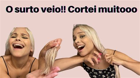 Cortei Muito Meu Cabelo Cortando Cabelo Sozinha Em Casa YouTube