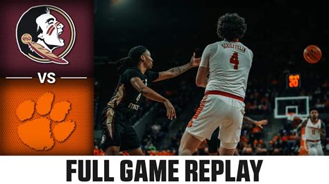 Florida State Vs Clemson Full Game Replay 2022 23 Acc Mens