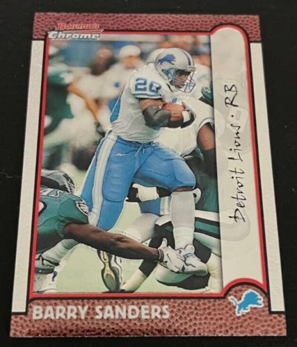 1999 Barry Sanders Bowman Chrome 149 EBay