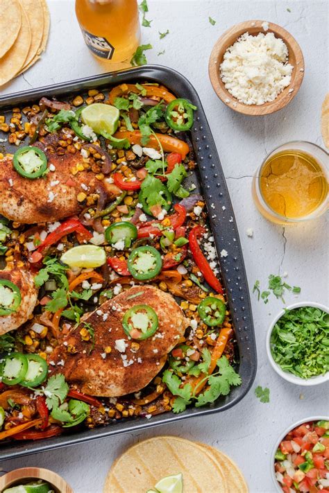 Sheet Pan Fajita Chicken - Jennifer Meyering