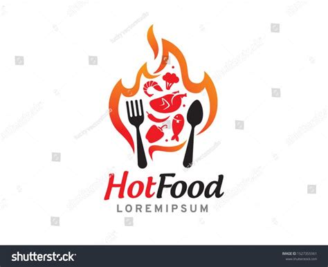 Hot Food Logo Symbol Icon Template Stock Vector Royalty Free 1527355961 Shutterstock Logo