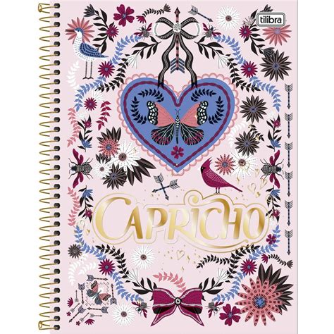 Caderno 1 Matéria Capricho 2018 C 96 Fls Tilibra R 24 70 em