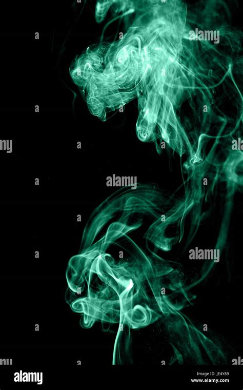 Green Wave Smoke Stock Photo Alamy