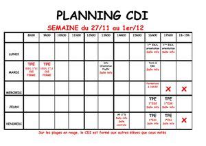 Calaméo Planning Cdi 27 Nov