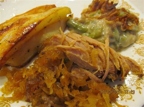 Recipe Sauerkraut Pork Roast With Applesauce Quick And Easy Three Ingredient Crock Pot Meal