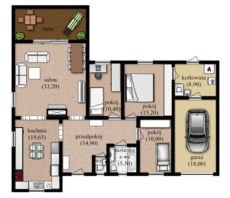 plan domu | Floor plans, Polna, Diagram