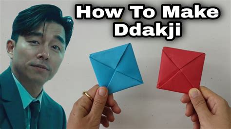 How To Make Ddakji DIY Squid Game Flip Paper Card YouTube