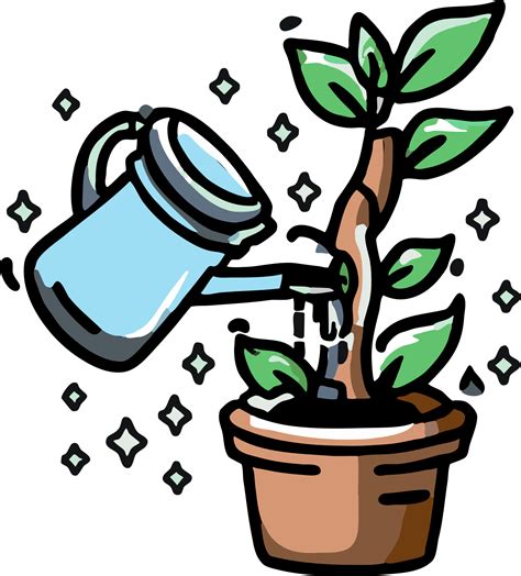 Watering Plant Png Graphic Clipart Design Png