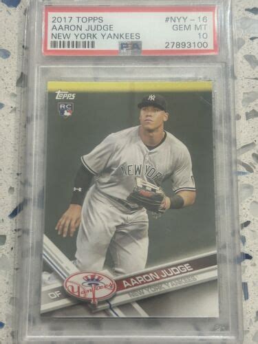 Topps Aaron Judge Rc Nyy Psa Ebay