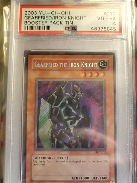 Yugioh Carte Neuve Secret Ultra Rare Bpt Gearfried Iron Knight