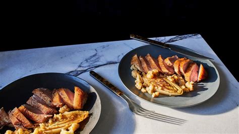 Duck Breast With Braised Belgian Endive Shaved Cauliflower And Green