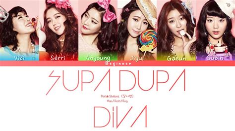 Dalshabet Supa Dupa Diva Han Rom Eng Color Coded