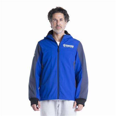 Paddock Blue Mens Riding Softshell Clothing Merchandise Yamaha Motor