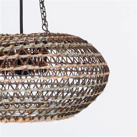 Sold At Auction Vintage Iberian Crab Trap Pendant Lamp