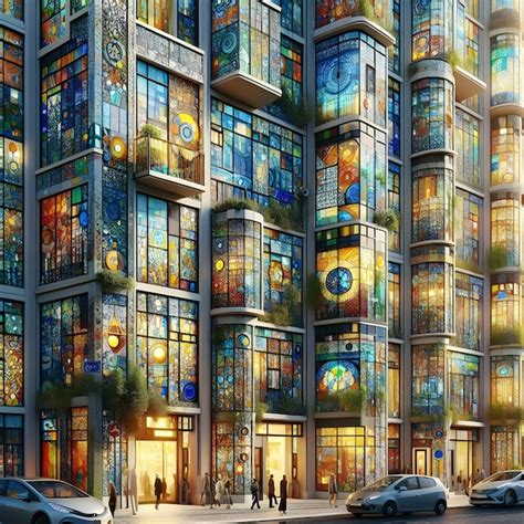 The City Of Stained Glass Facades Produced From Recycled Glass