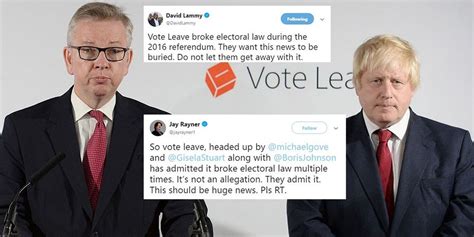 Brexit News Vote Leave Are No Longer Appealing Against A Fine For