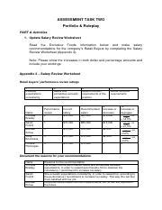 V Bsbhrm Assessment Task Pdf Assessment Task Two