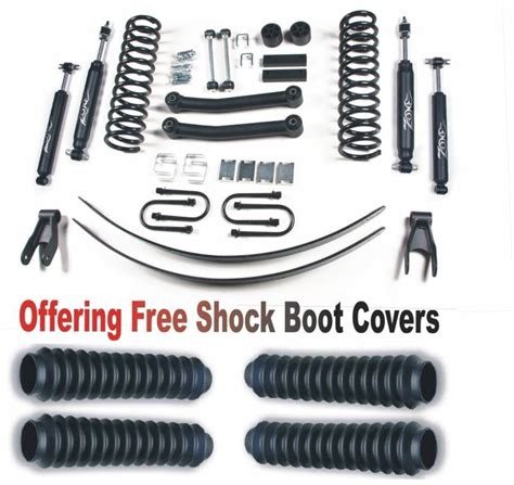 Zoneoffroad 1984 2001 Fits Jeep Cherokee Xj 4 5 Suspension System With Free Boot Protectors J8n