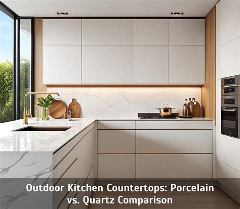 Outdoor Kitchen Countertops: Porcelain vs. Quartz Comparison - Vassar ...