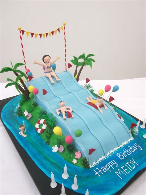 Swimming Pool Cake Pool Cake Pool Party Cakes Pool Birthday Cakes