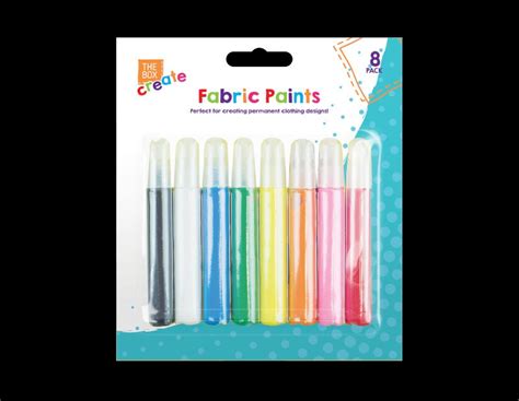 Fabric Paints Pens Permanent Assorted VIBRANT Color CLOTHES DESIGNS ...