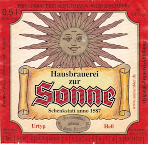 Urtyp Hell Hausbrauerei Zur Sonne Bischberg Untappd