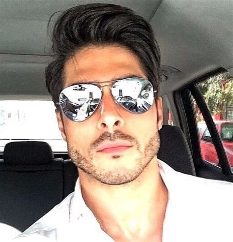 Silver Mirror Aviator Sunglasses For Men