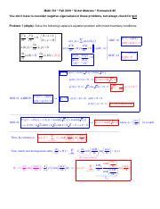 M F Hw Solution Short Pdf Math Fall Victor Matveev